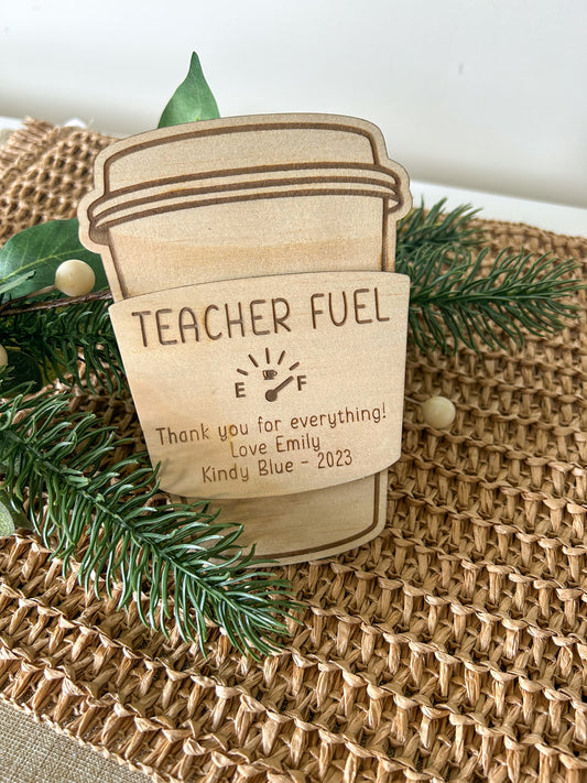 Coffee Cup Gift Card Holder - Teacher Fuel