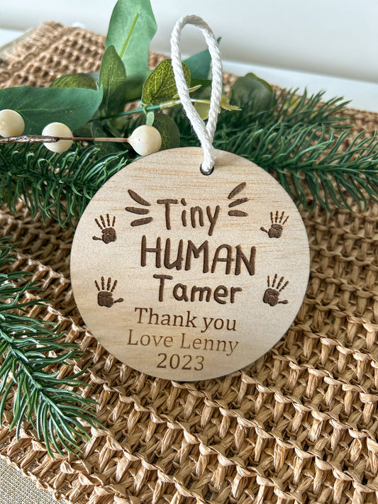 Tiny Human Tamer ornament