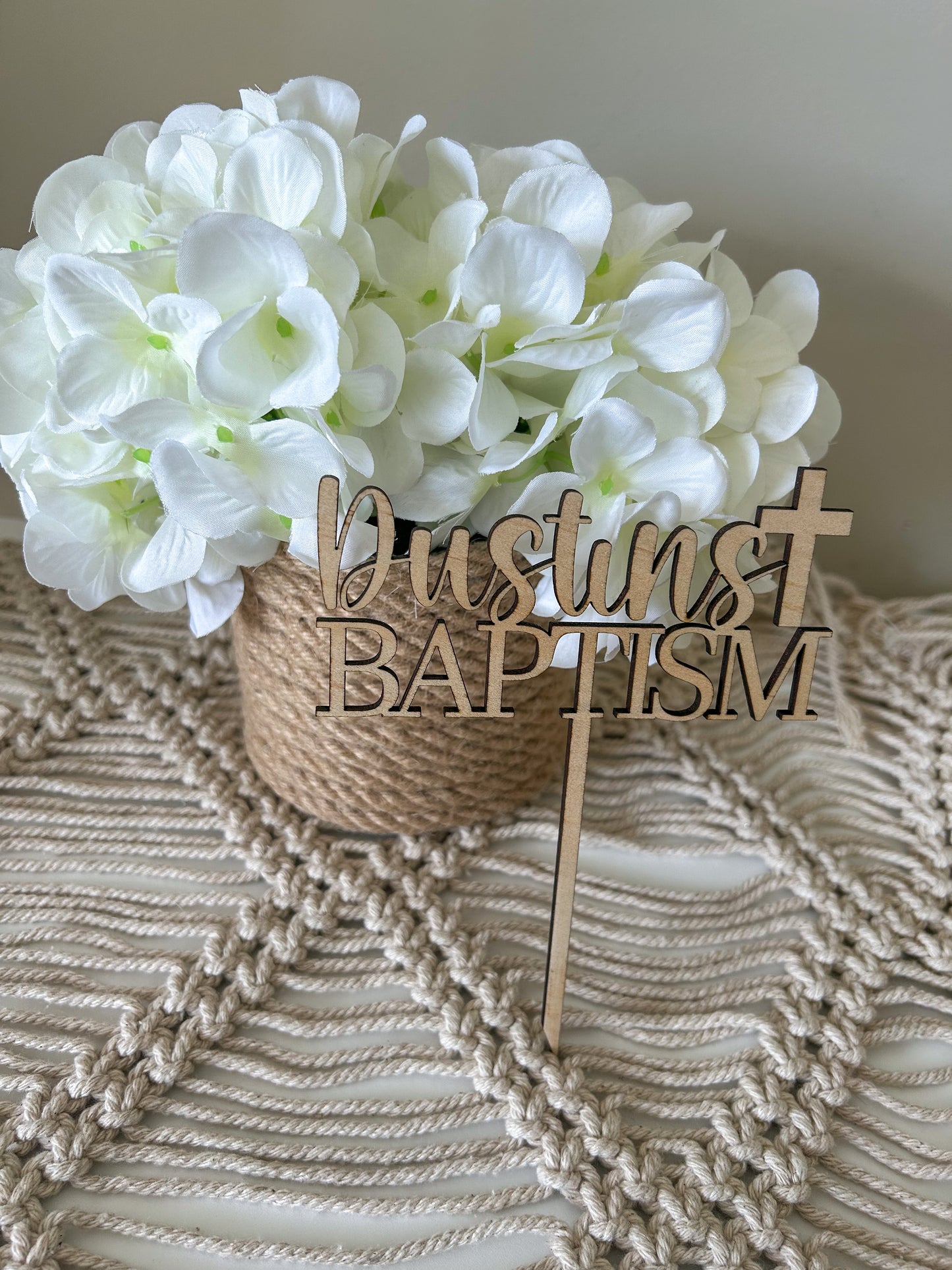 Baptism Cake Topper