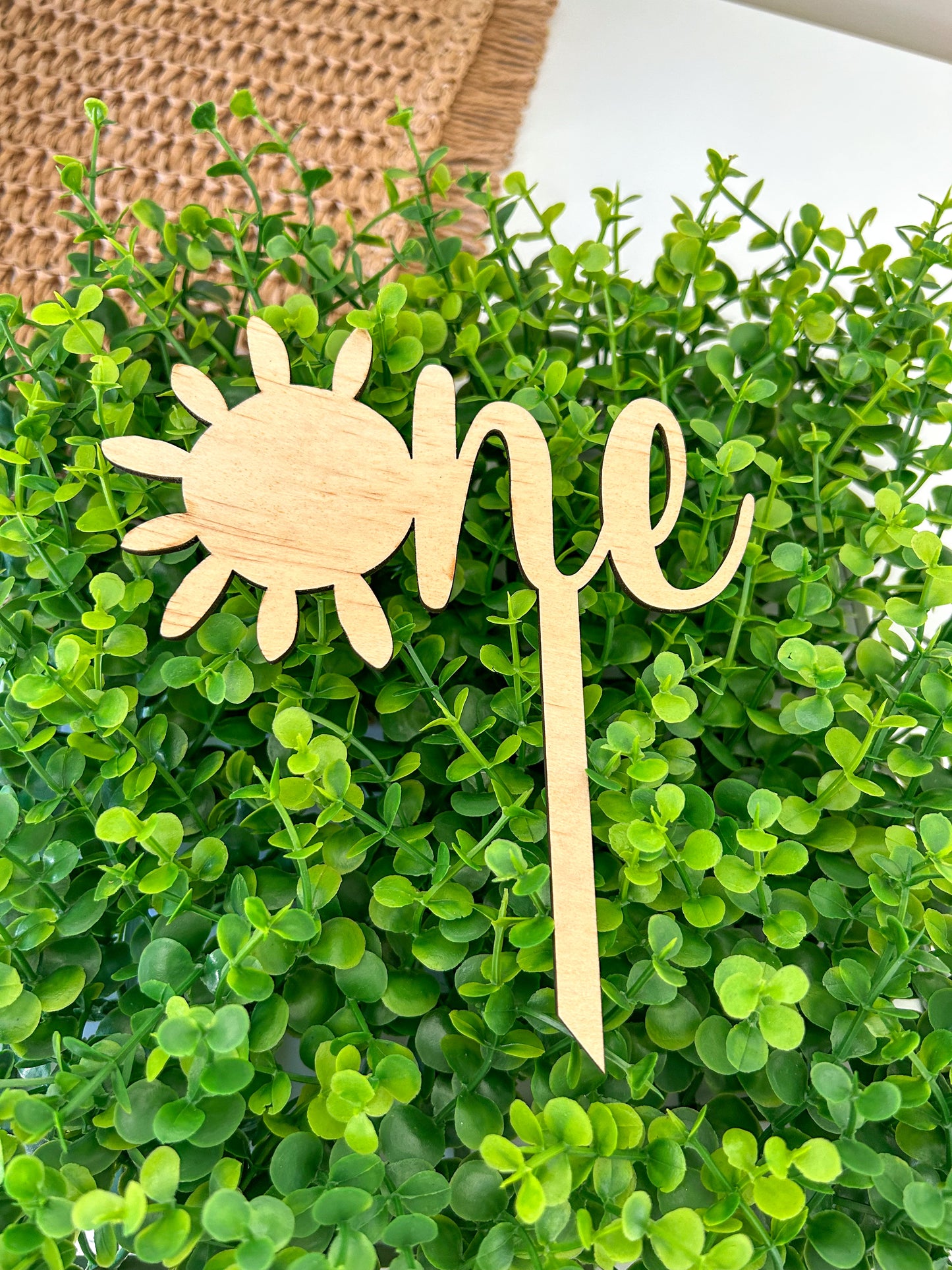 Wooden Cake Topper