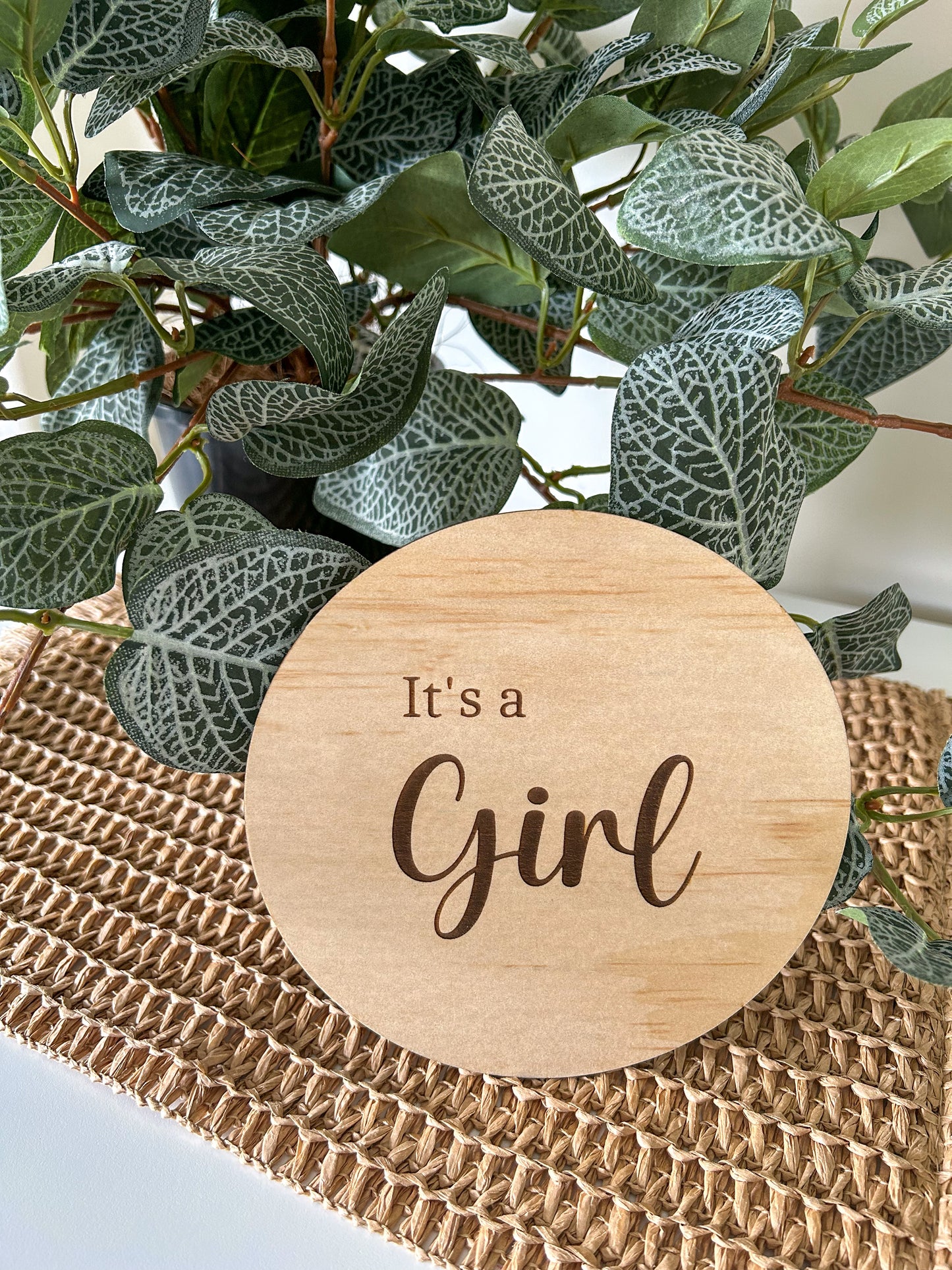 Reversible Gender announcement plaque