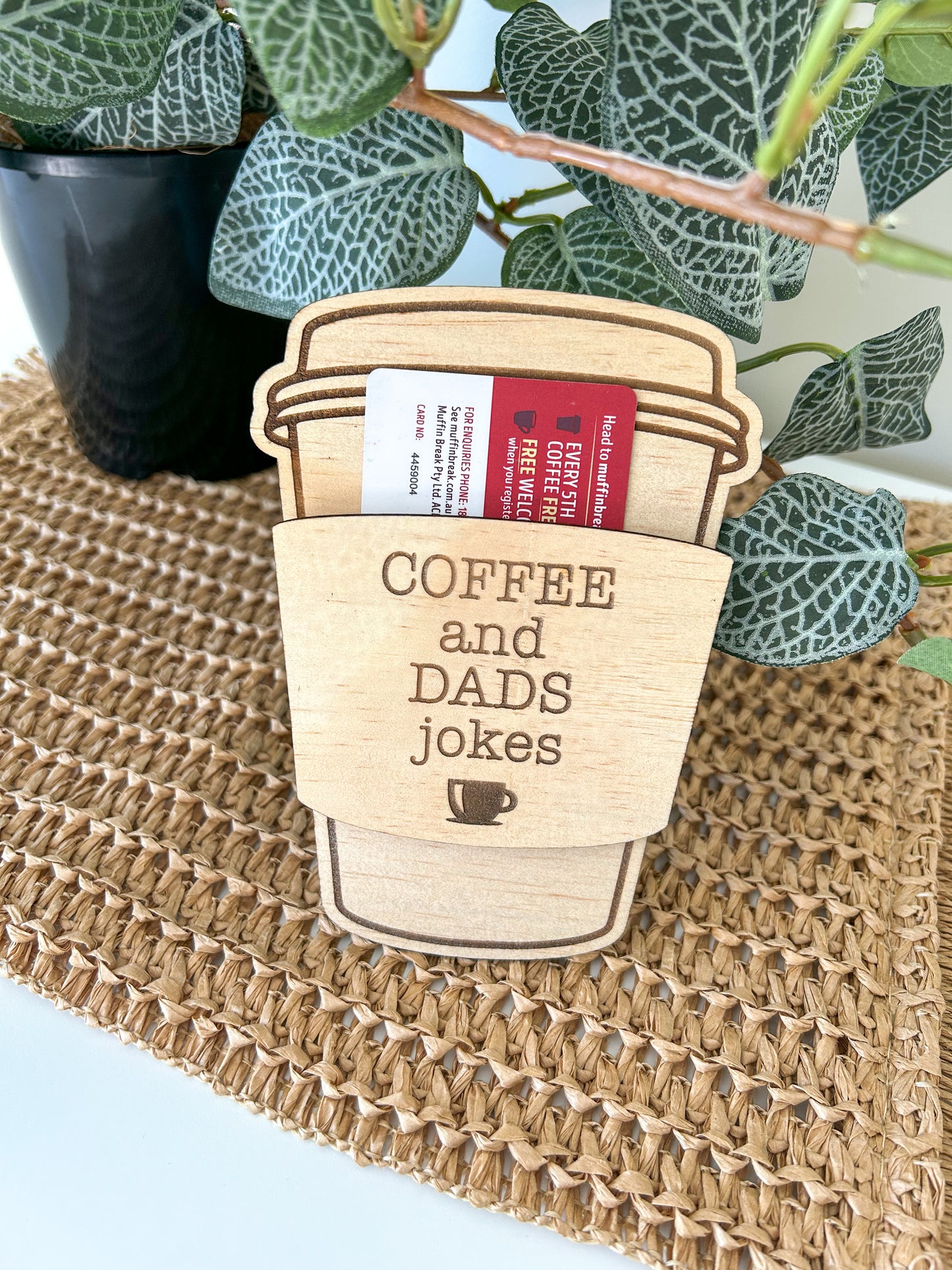 Coffee Cup gift card holder