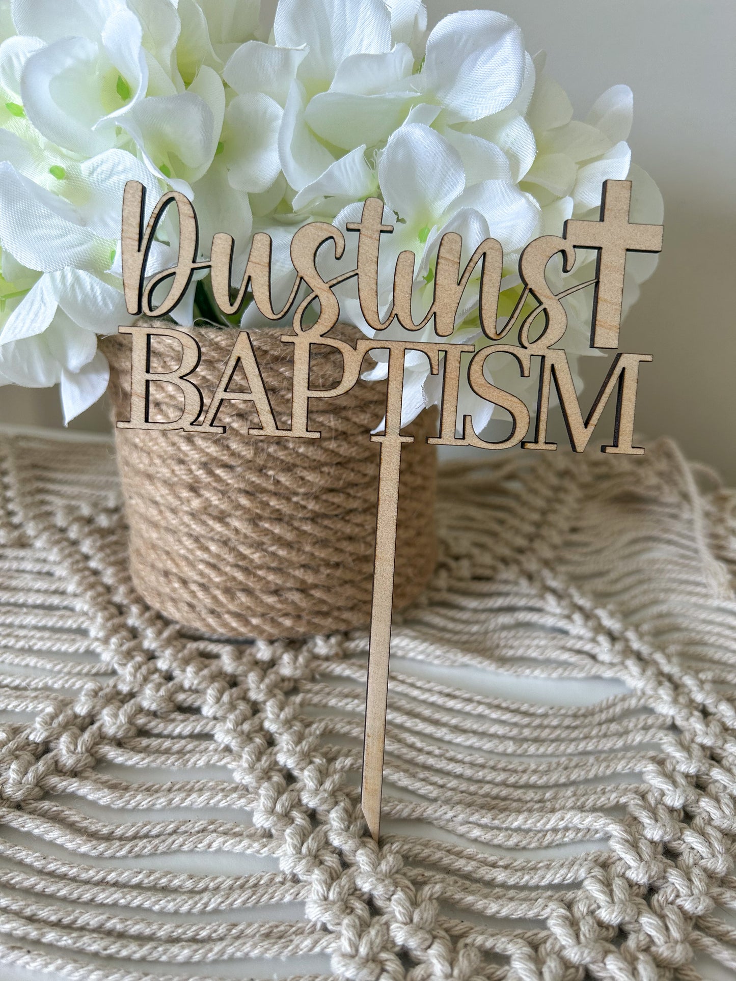 Baptism Cake Topper