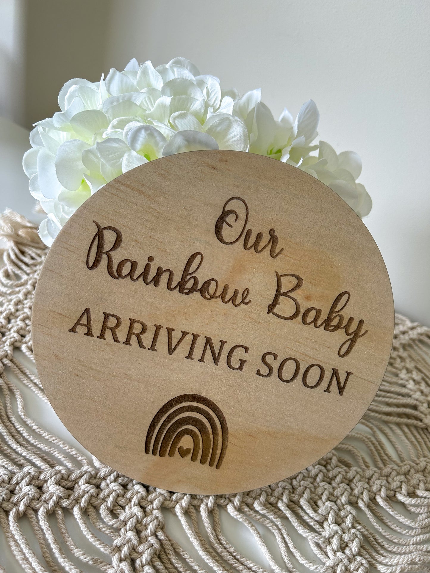 Our Rainbow Baby Plaque