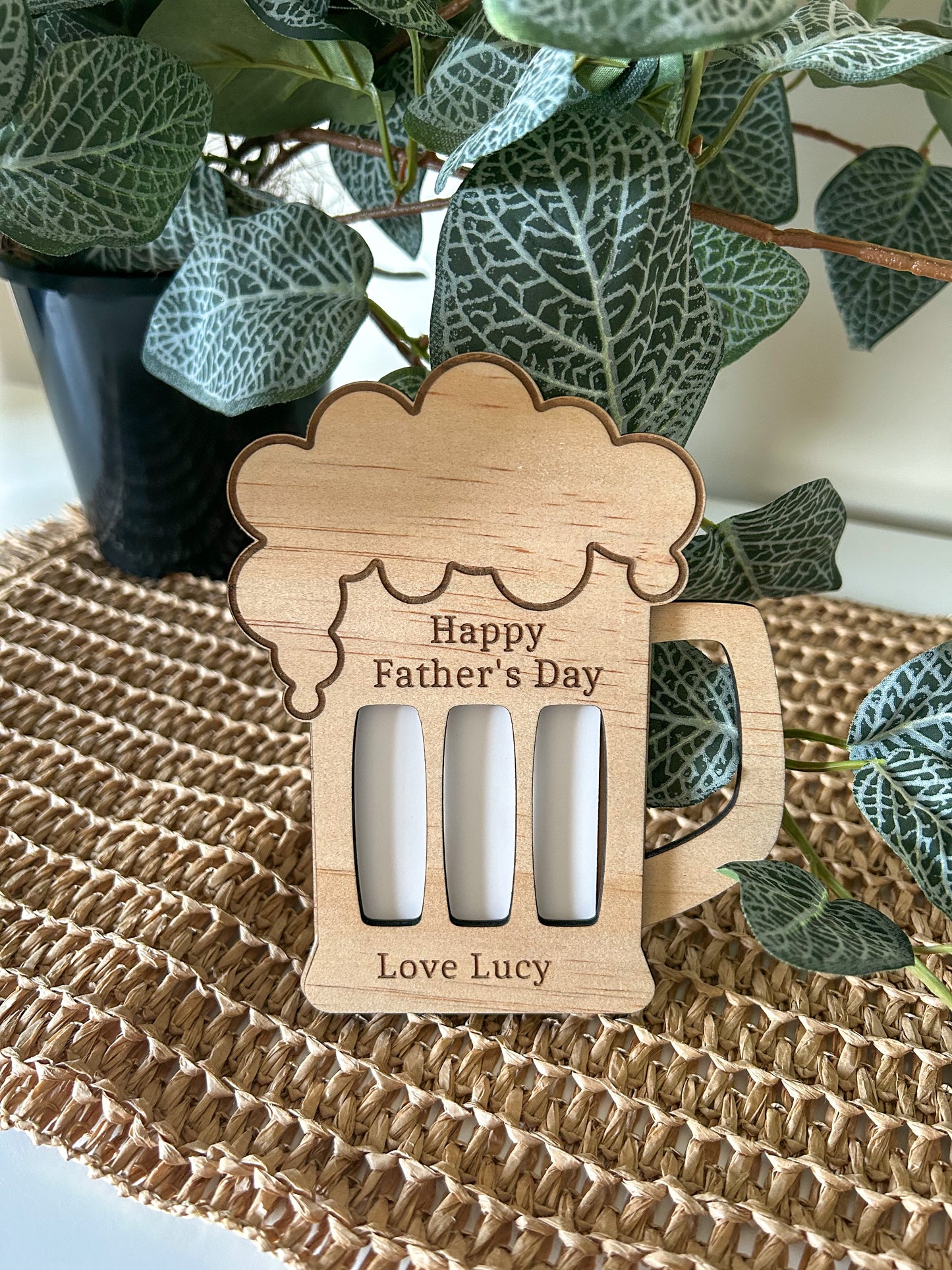 Beer Mug gift card holder