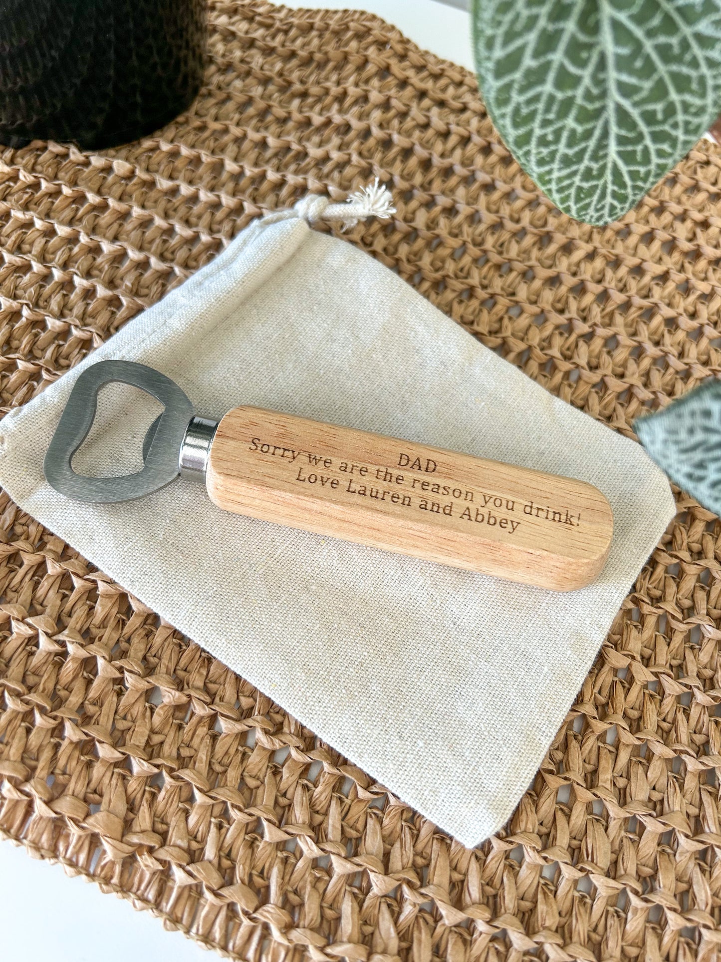 Personalised bottle opener