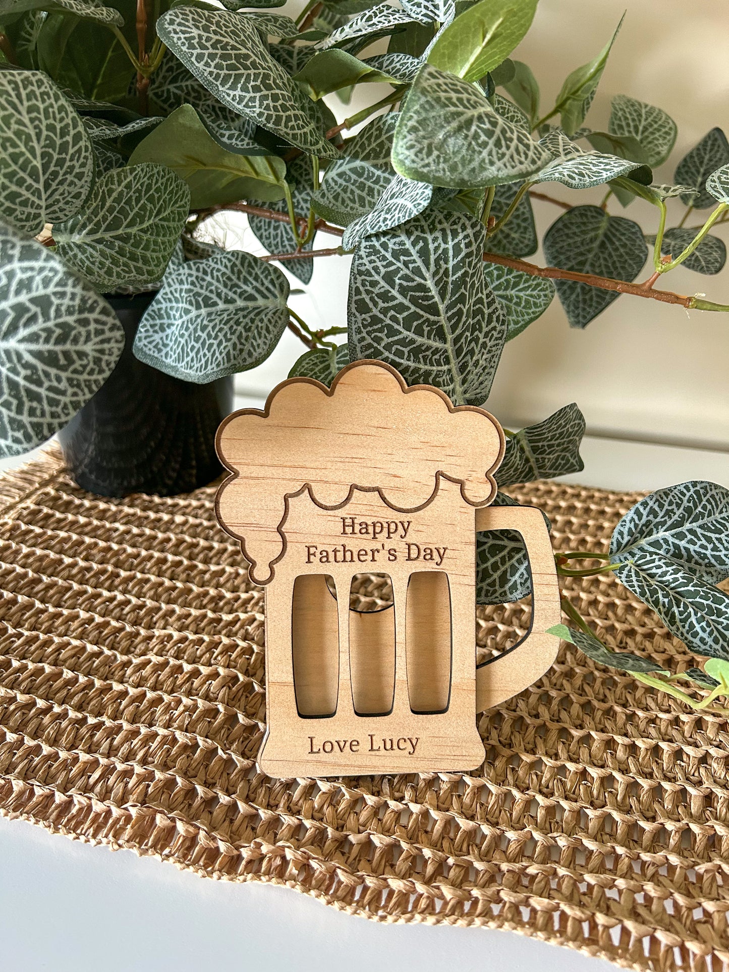 Beer Mug gift card holder