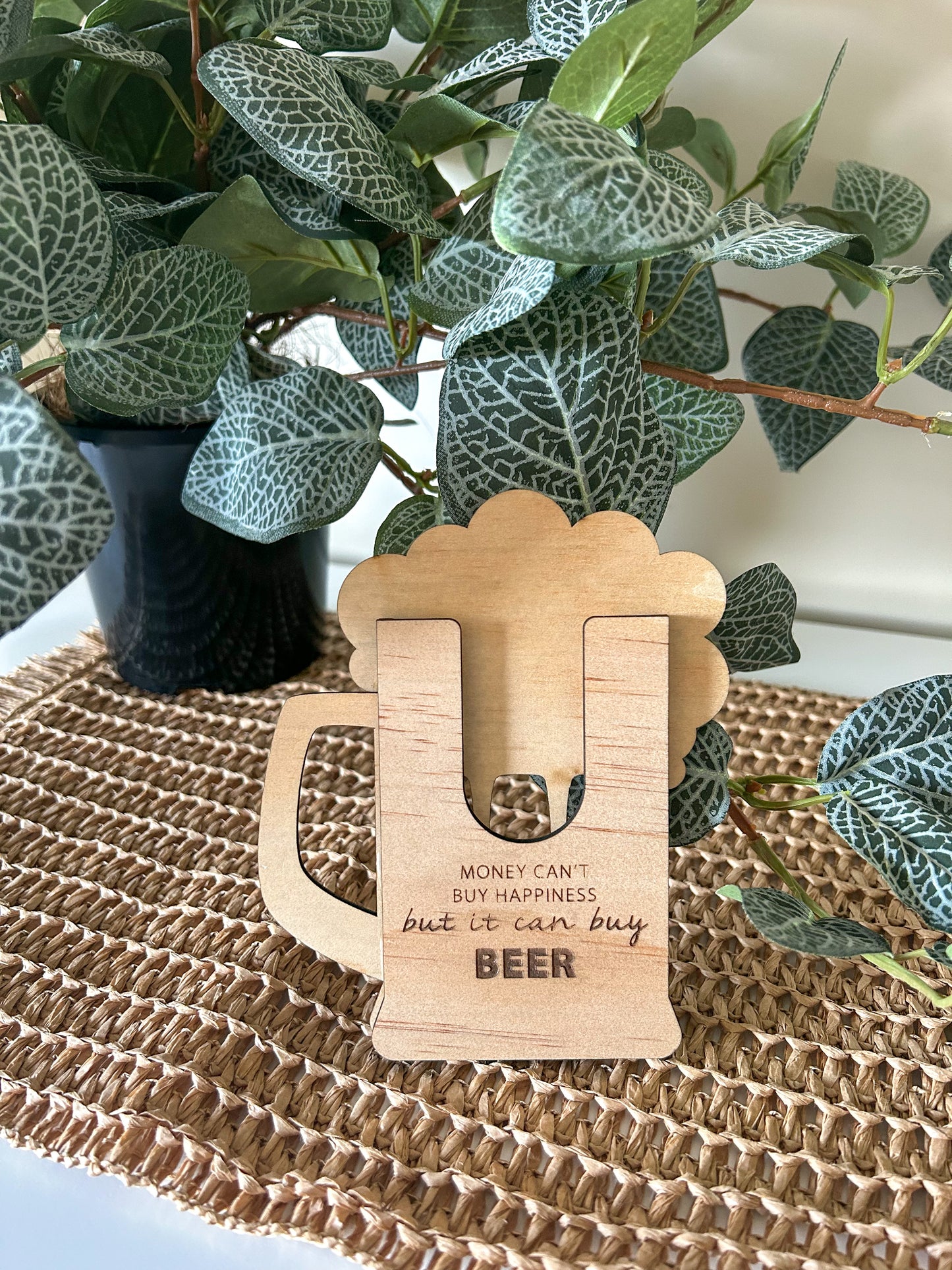 Beer Mug gift card holder