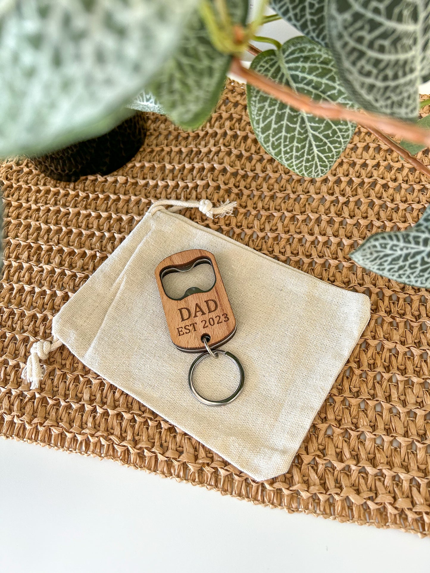 Personalised keyring bottle opener