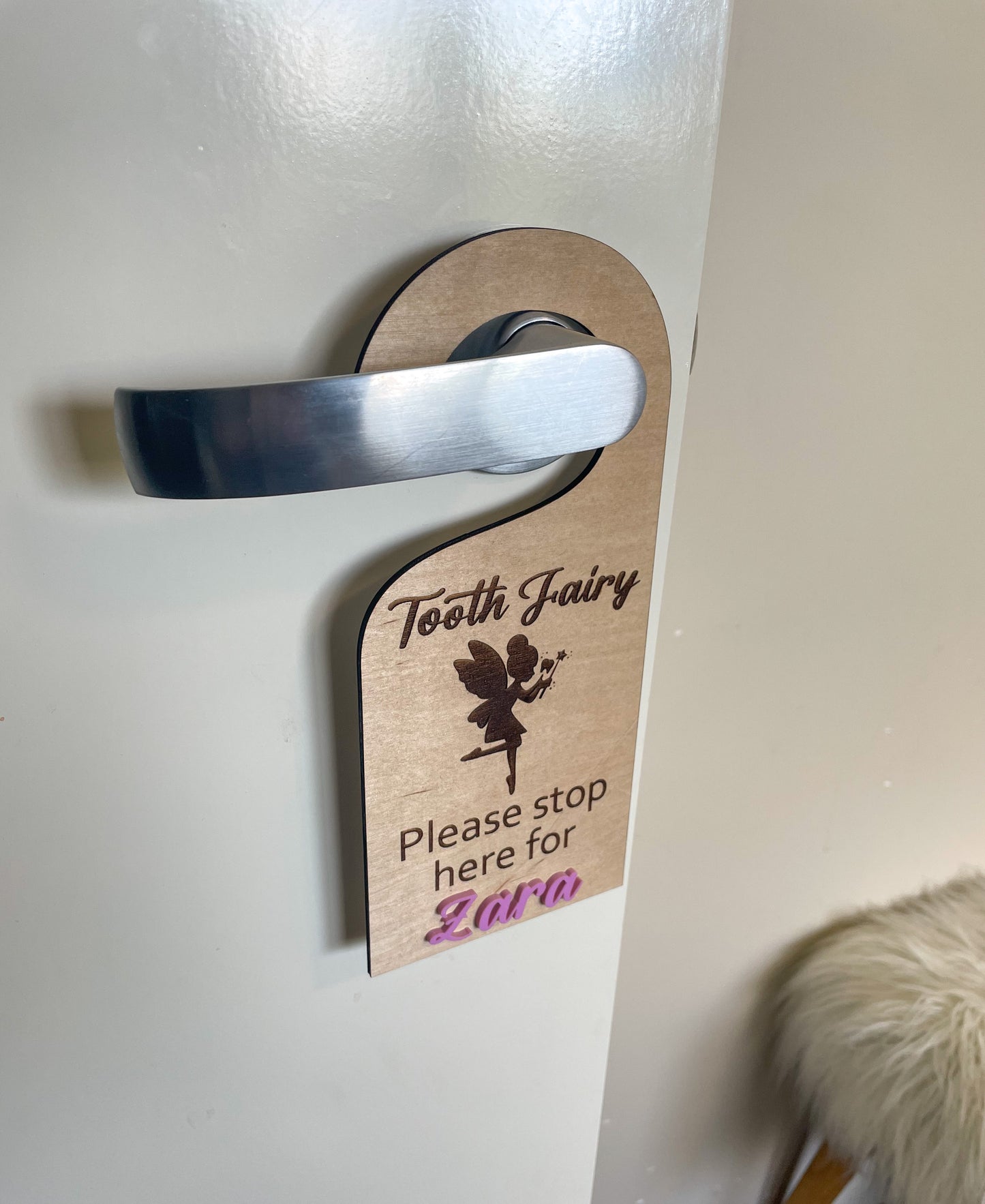 Tooth Fairy “stop here” Hanger