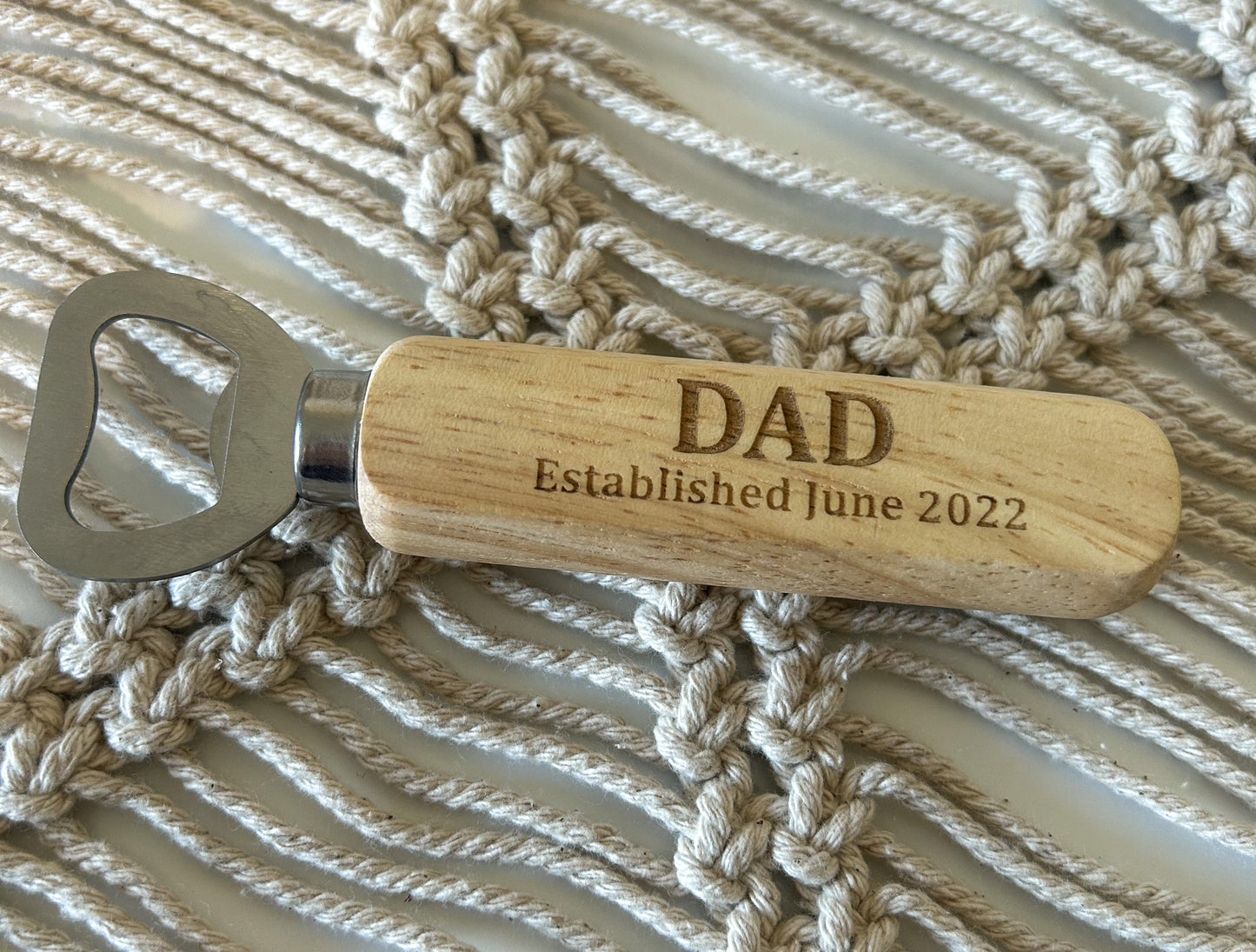 Personalised bottle opener