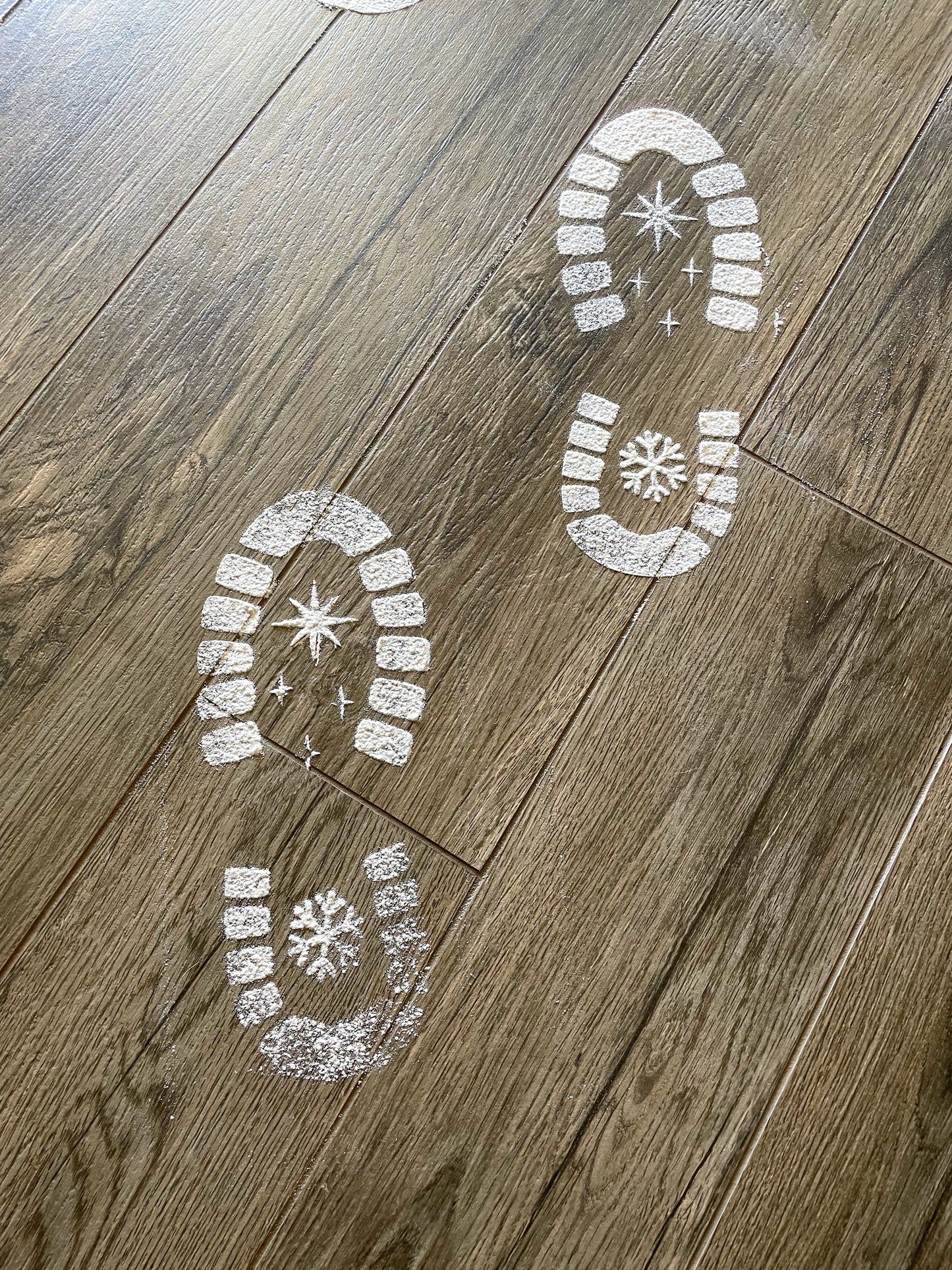 Santa Footprint Stencil