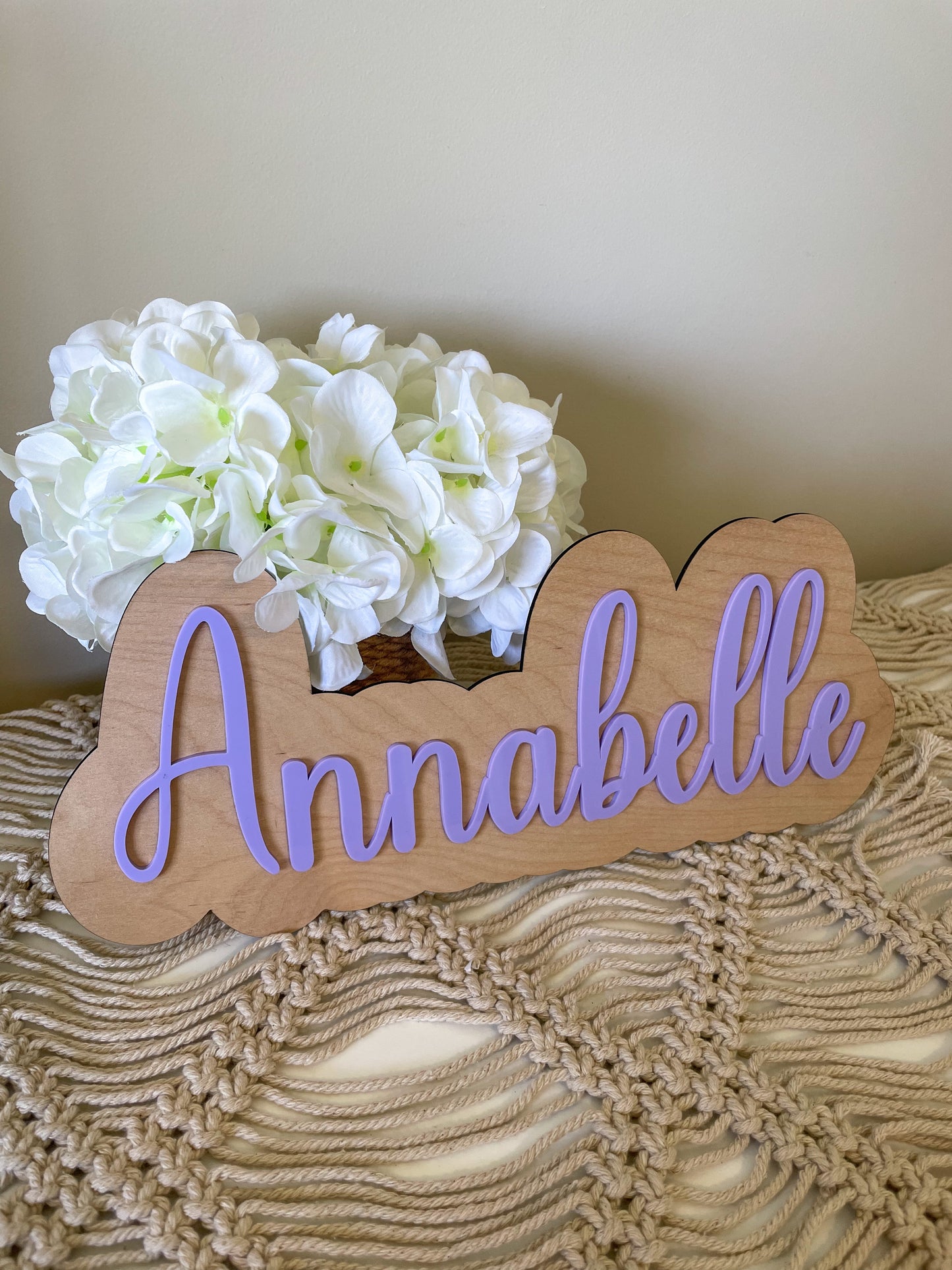 Double Layer Name Plaque