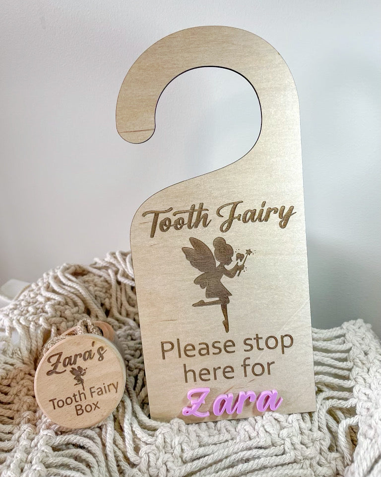 Tooth Fairy Box and Hanger Combo