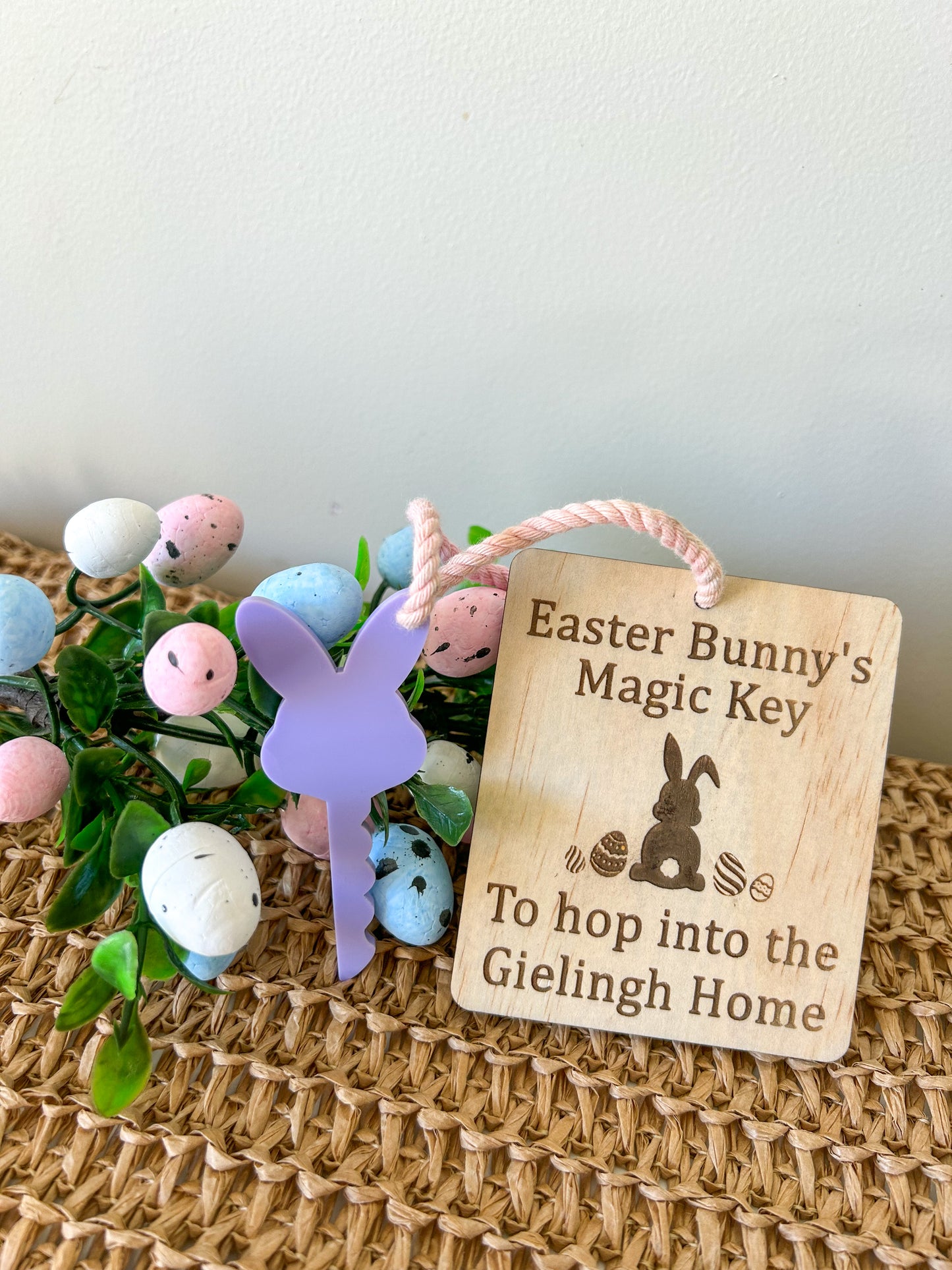 Magical Easter bunny key - Personalised