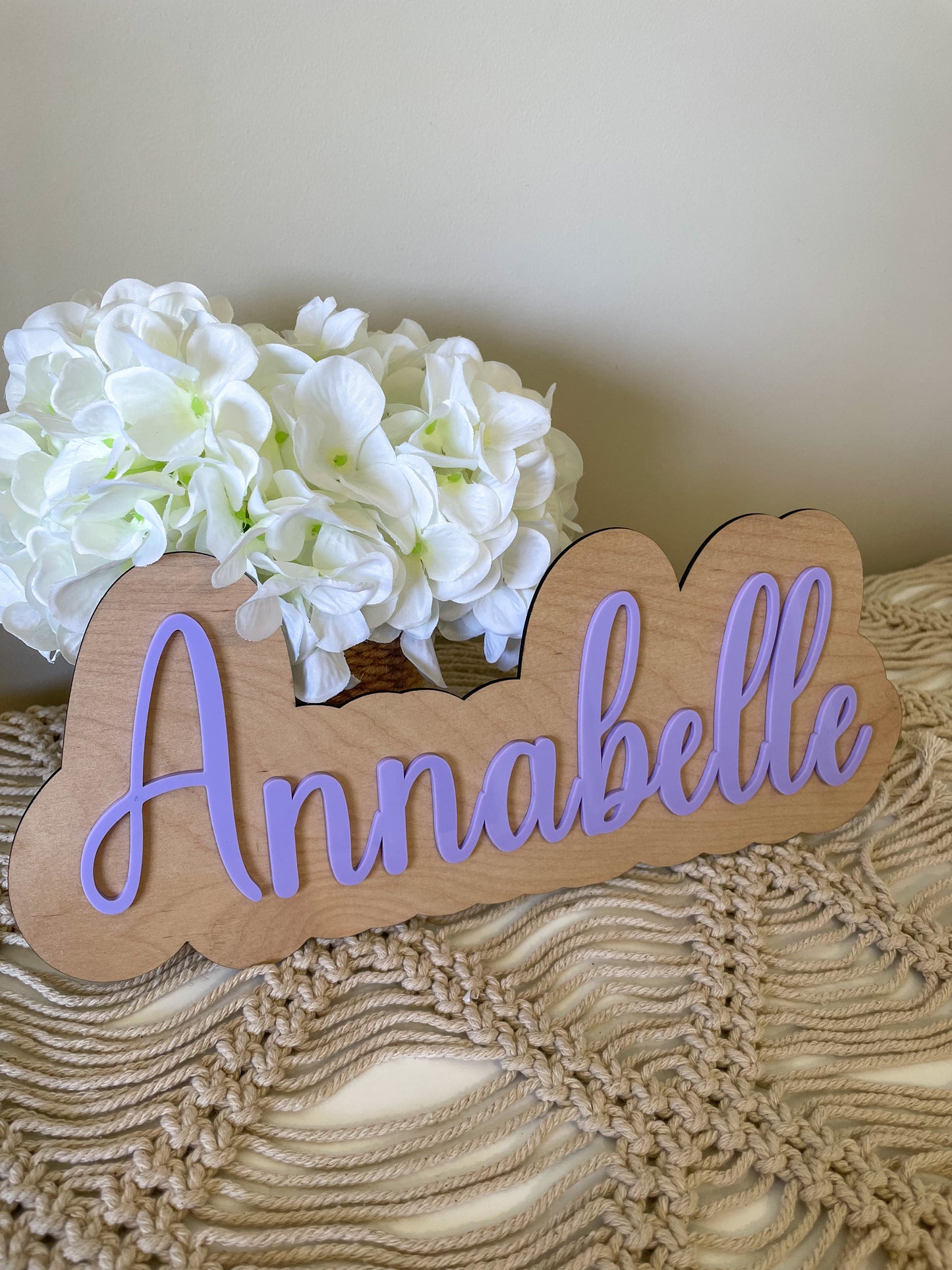 Double Layer Name Plaque