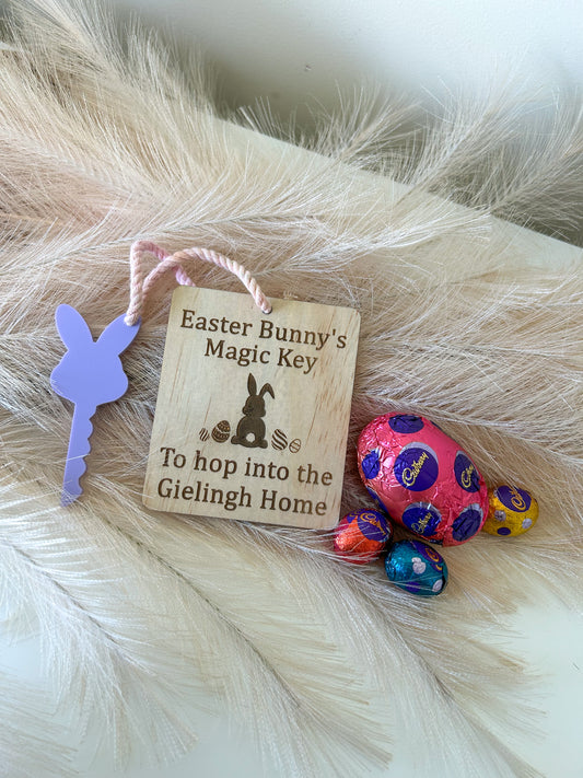 Magical Easter bunny key - Personalised