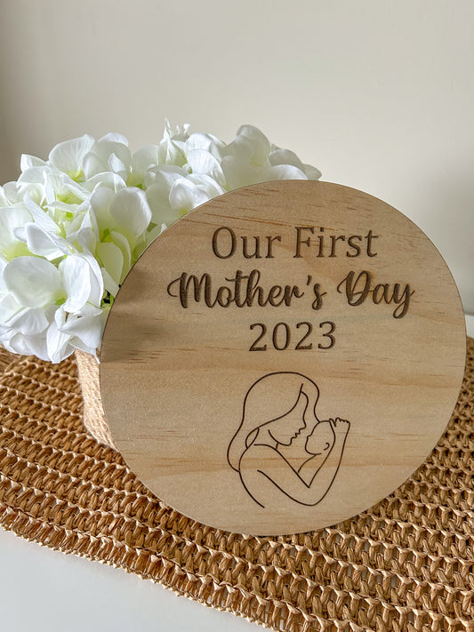 Our First Mother’s Day plaque