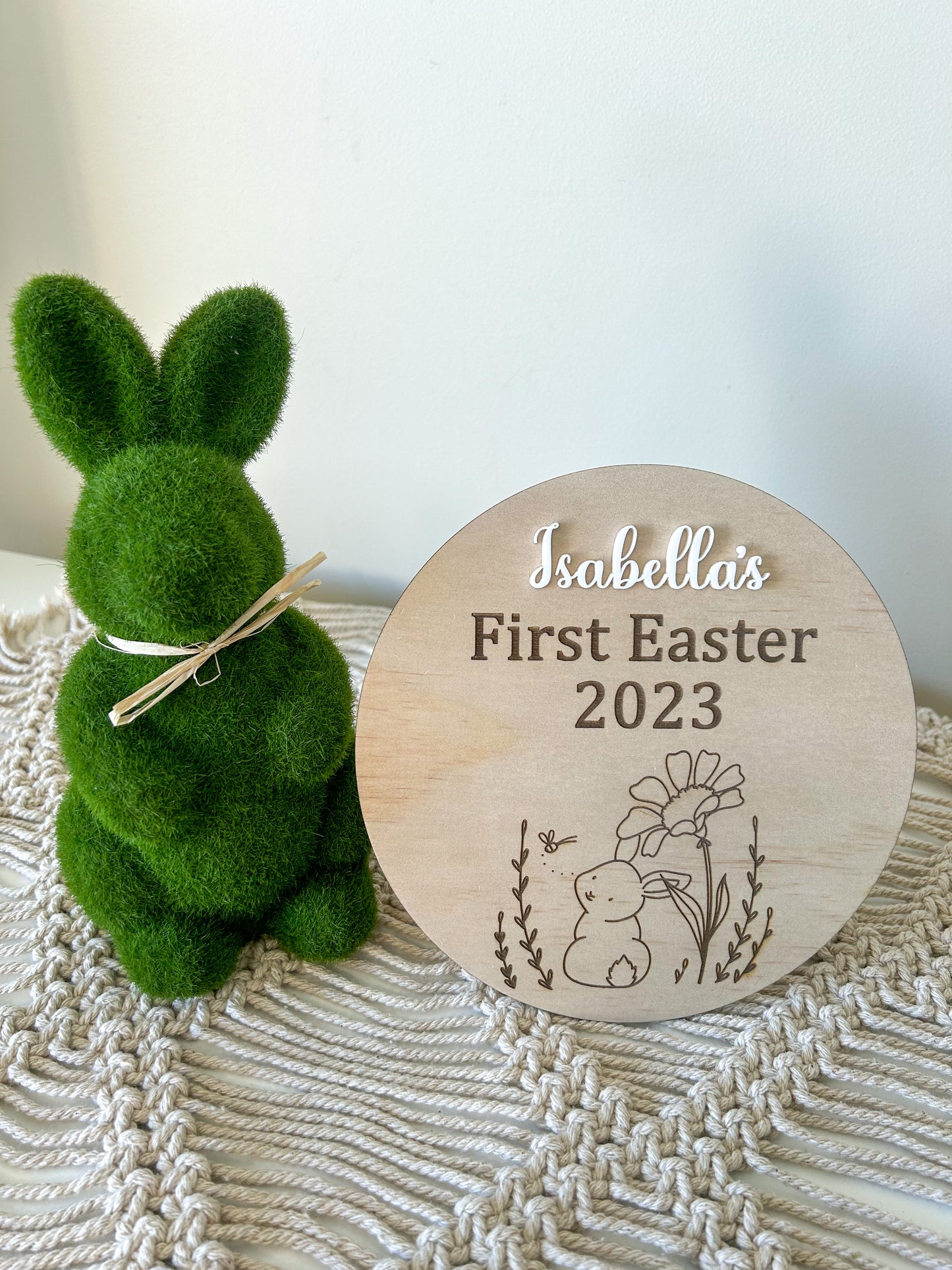 My First Easter plaque - Personalised