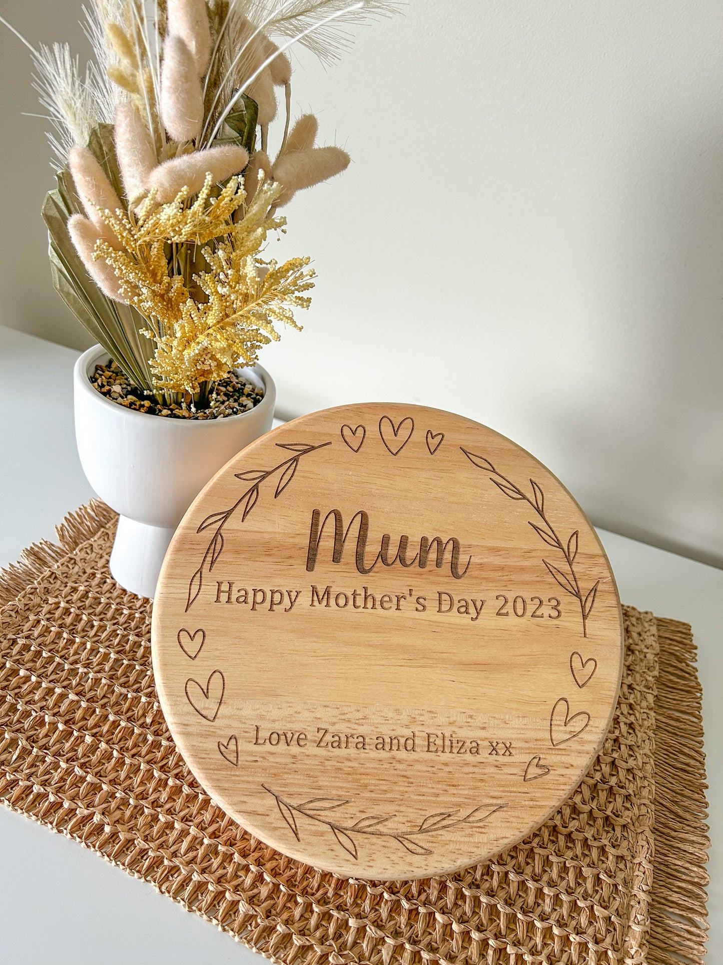 Cheese board Set with hearts