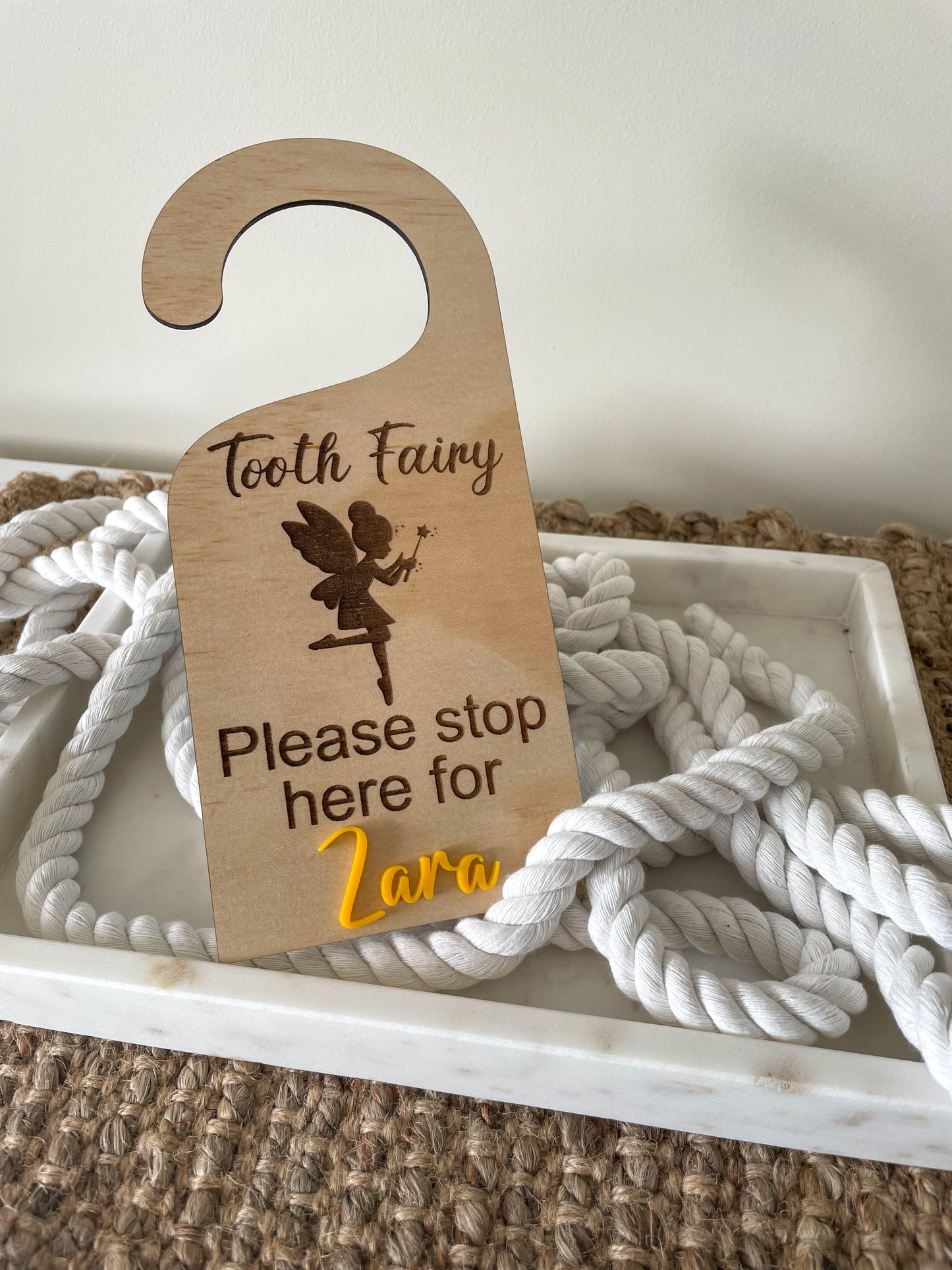 Tooth Fairy “stop here” Hanger